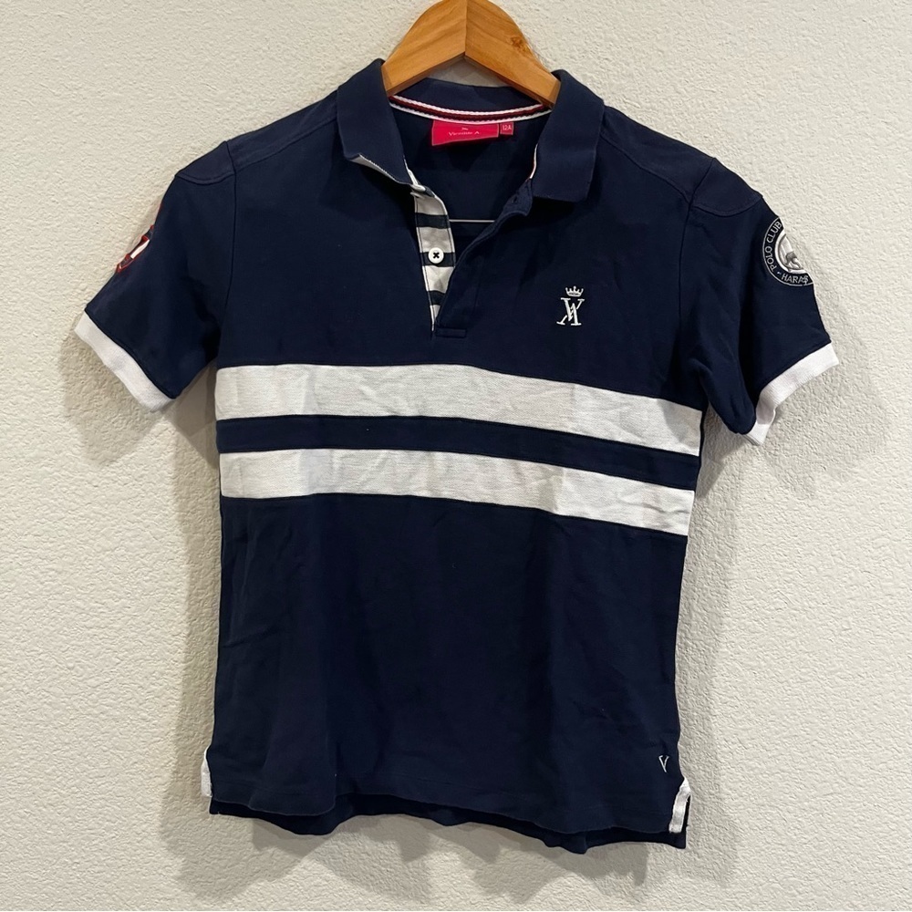 Vicomte A navy blue polo shirt St. Tropez Polo club size 12A